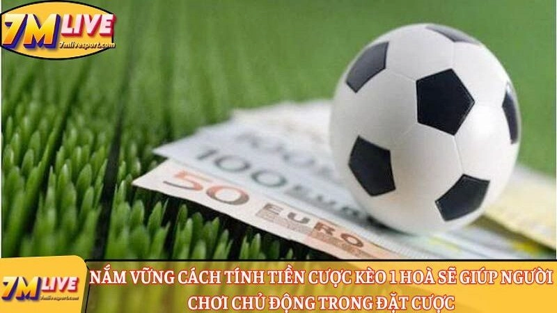 Nắm vững cách tính tiền cược kèo 1 hoà 